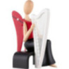 Sternkopf Angel with Harp Sitting - 15,5 cm / 6.1 inch