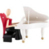 Sternkopf Angel at the Piano Sitting - 15,5 cm / 6.1 inch