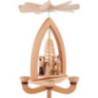 1-stöckige Pyramide Christi Geburt - natur - 28 cm