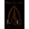 1-stöckige Pyramide Christi Geburt - natur - 28 cm