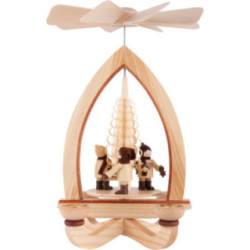 1-Tier Pyramid - Tall Striezel Children - Natural - 28 cm / 11 inch