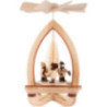1-Tier Pyramid - Tall Striezel Children - Natural - 28 cm / 11 inch