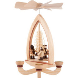 1-Tier Pyramid - Tall Striezel Children - Natural - 28 cm / 11 inch