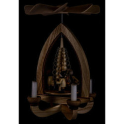 1-Tier Pyramid - Tall Striezel Children - Natural - 28 cm / 11 inch
