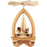 1-Tier Pyramid - Tall Lampion Children - Natural - 28 cm / 11 inch
