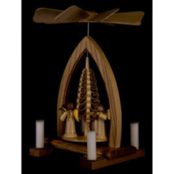 1-stöckige Pyramide Langrockengel - natur - 26 cm