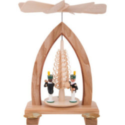 1-stöckige Pyramide Bergleute - farbig - 26 cm