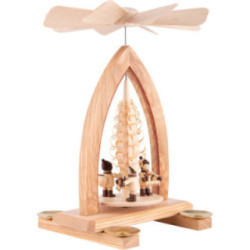 1-stöckige Pyramide Striezelkinder - natur - 26 cm