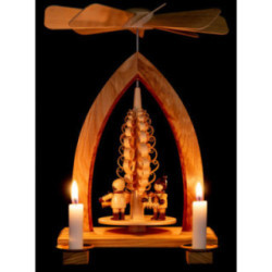 1-stöckige Pyramide Striezelkinder - natur - 26 cm