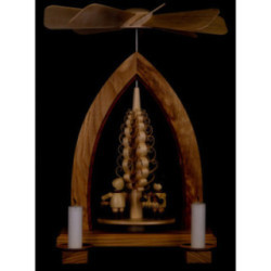 1-stöckige Pyramide Striezelkinder - natur - 26 cm