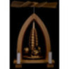 1-Tier Pyramid - Winter Children - Natural - 26 cm / 10.2 inch
