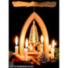 1-Tier Pyramid - Christmas Motive - Natural - 26 cm / 10.2 inch