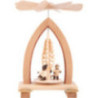 1-Tier Pyramid - Ice Skater - Natural - 26 cm / 10.2 inch