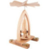 1-stöckige Pyramide Bläsertrio - natur - 26 cm