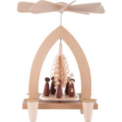 1-Tier Pyramid - Carolers - Natural - 26 cm / 10.2 inch