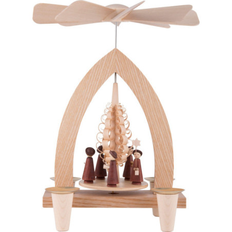 1-Tier Pyramid - Carolers - Natural - 26 cm / 10.2 inch