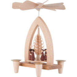1-Tier Pyramid - Carolers - Natural - 26 cm / 10.2 inch