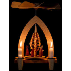 1-Tier Pyramid - Carolers - Natural - 26 cm / 10.2 inch