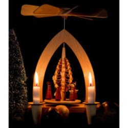 1-Tier Pyramid - Carolers - Natural - 26 cm / 10.2 inch
