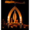 1-Tier Pyramid - Deer - Natural - 26 cm / 10.2 inch