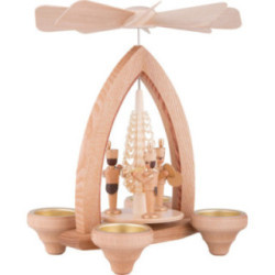 1-Tier Pyramid - Miners - Natural - 26 cm / 10.2 inch