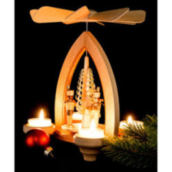 1-Tier Pyramid - Miners - Natural - 26 cm / 10.2 inch