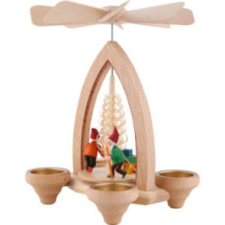 1-stöckige Pyramide Wichtel - farbig - 26 cm