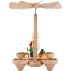 1-stöckige Pyramide Wichtel - farbig - 26 cm