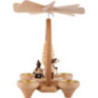 1-Tier Pyramid - Winter Children - Natural - 26 cm / 10.2 inch