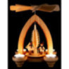 1-Tier Pyramid - Winter Children - Natural - 26 cm / 10.2 inch