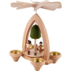 1-stöckige Pyramide Spielwiese - natur - 26 cm