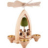 1-Tier Pyramid - Spring Garden - Natural - 26 cm / 10.2 inch