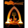 1-Tier Pyramid - Spring Garden - Natural - 26 cm / 10.2 inch