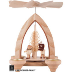 1-stöckige Pyramide Bergmannszug - natur - 26 cm