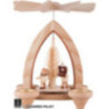 1-stöckige Pyramide Bergmannszug - natur - 26 cm