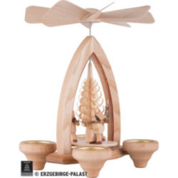 1-Tier Pyramid - Miner's Parade - Natural - 26 cm / 10.2 inch