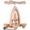 1-Tier Pyramid - Miner's Parade - Natural - 26 cm / 10.2 inch