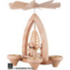 1-Tier Pyramid - Miner's Parade - Natural - 26 cm / 10.2 inch