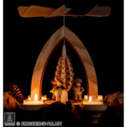 1-Tier Pyramid - Miner's Parade - Natural - 26 cm / 10.2 inch