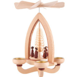 1-Tier Pyramid - Carolers - Natural - 28 cm / 11 inch