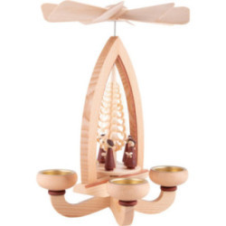 1-Tier Pyramid - Carolers - Natural - 28 cm / 11 inch