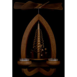 1-Tier Pyramid - Carolers - Natural - 28 cm / 11 inch