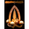 1-Tier Pyramid - Deer - Natural - 28 cm / 11 inch
