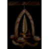 1-Tier Pyramid - Deer - Natural - 28 cm / 11 inch