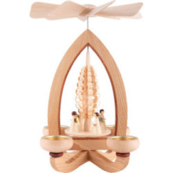 1-Tier Pyramid - Angels - Natural - 28 cm / 11 inch