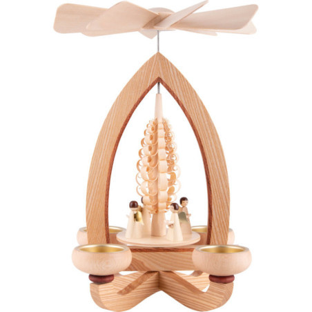 1-Tier Pyramid - Angels - Natural - 28 cm / 11 inch