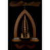 1-Tier Pyramid - Angels - Natural - 28 cm / 11 inch
