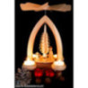 1-stöckige Pyramide Schafe - natur - 28 cm