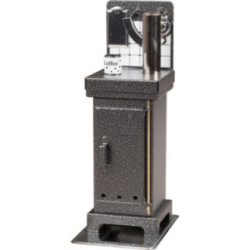 Räucherkerzenofen silber - 19 cm