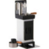 Incense Cones- and Scented Oil Stove White/Black - 19 cm / 7.5 inch